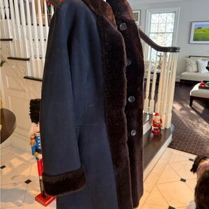 OVERLAND SHEEPSKIN 3/4 LENGTH COAT EXTREMELY WARM